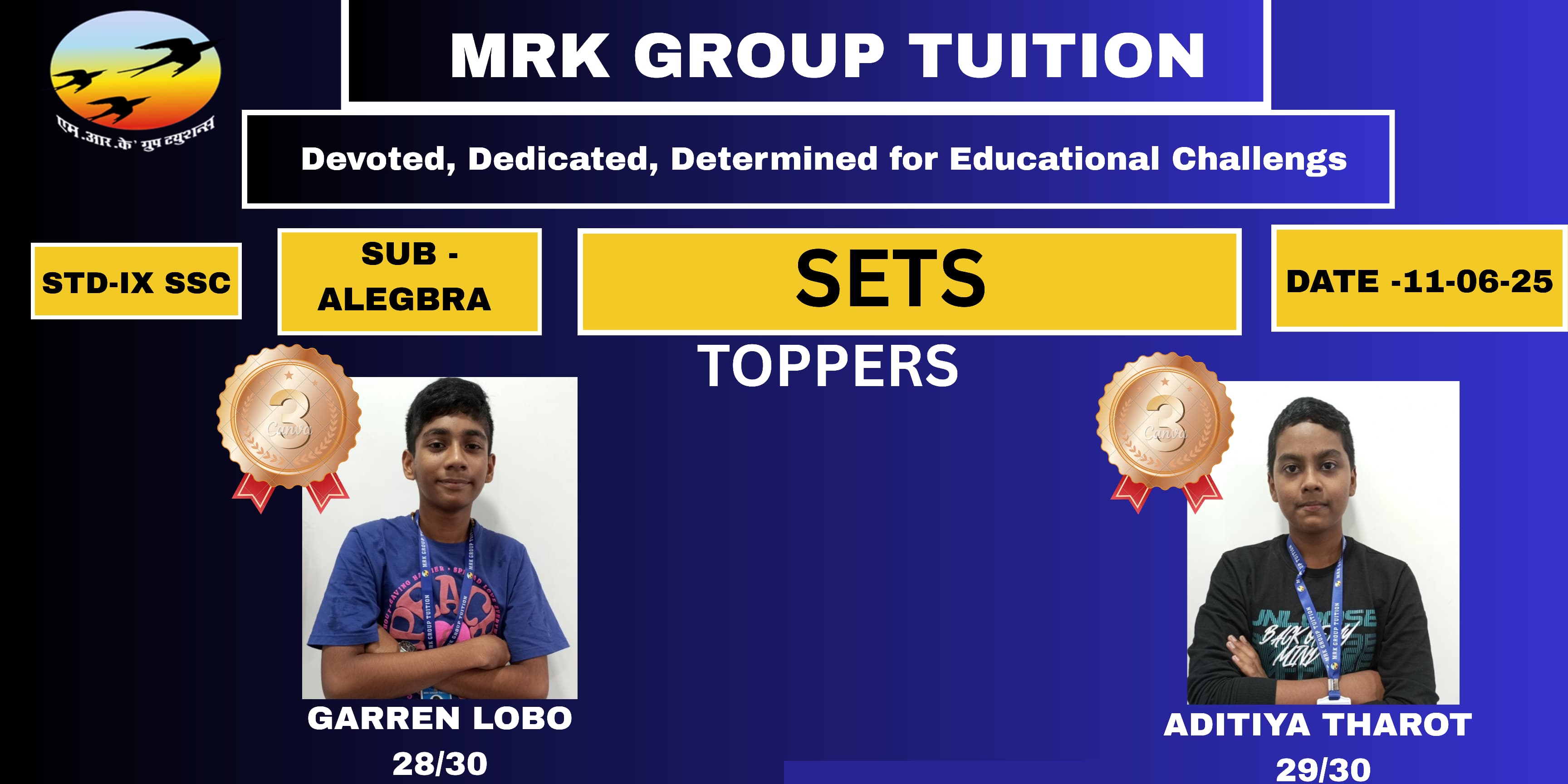 SETS TOPPERS	