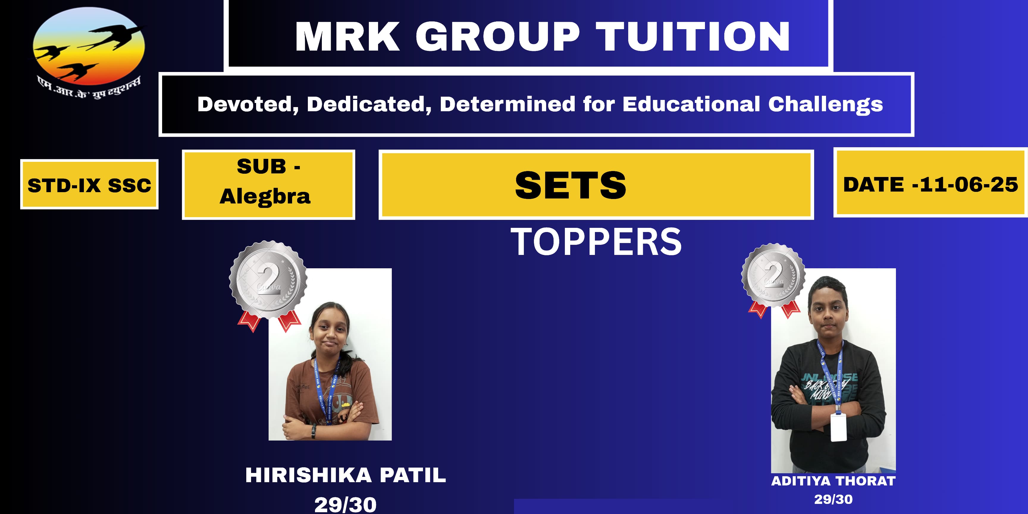 SETS TOPPERS	