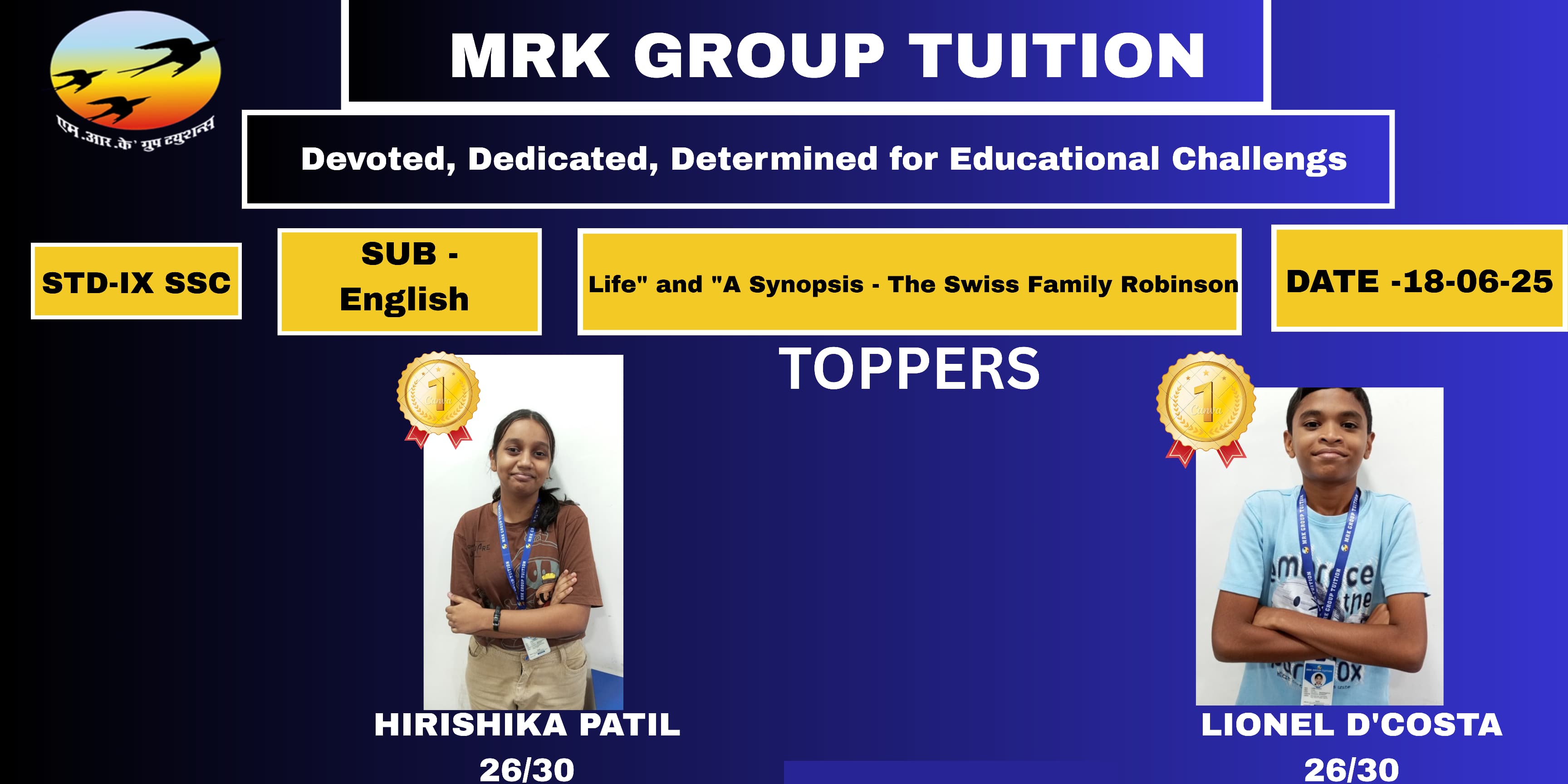 Life" and "A Synopsis - The Swiss Family Robinson TOPPERS