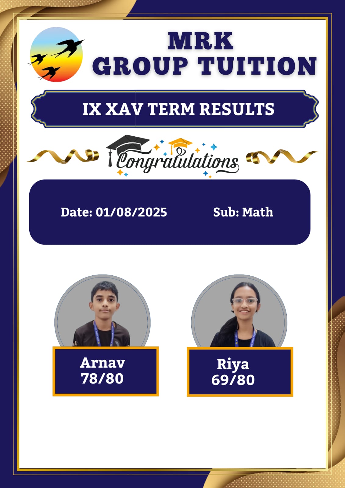 IX XAV TERM RESULTS