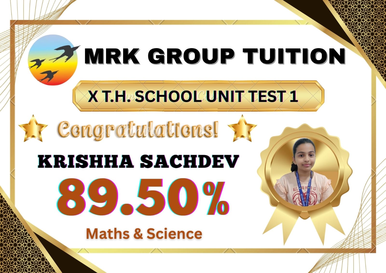 KRISHHA SACHDEV Maths & Science